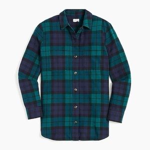 Green baby plaid Jcrew shacket